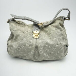 Louis Vuitton Shoulder Bag Monogram Denim Slightly Green